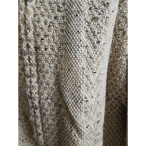 Branigan Weavers Irish Winter Heavy Wool Cape Coat Cable Knit Scarf Poncho Med - Picture 7 of 13
